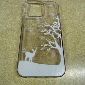 2 Case Mate Cases, 1 Reindeer & Snow & 1 Spigen Glass Protector - iPhone 13 Pro